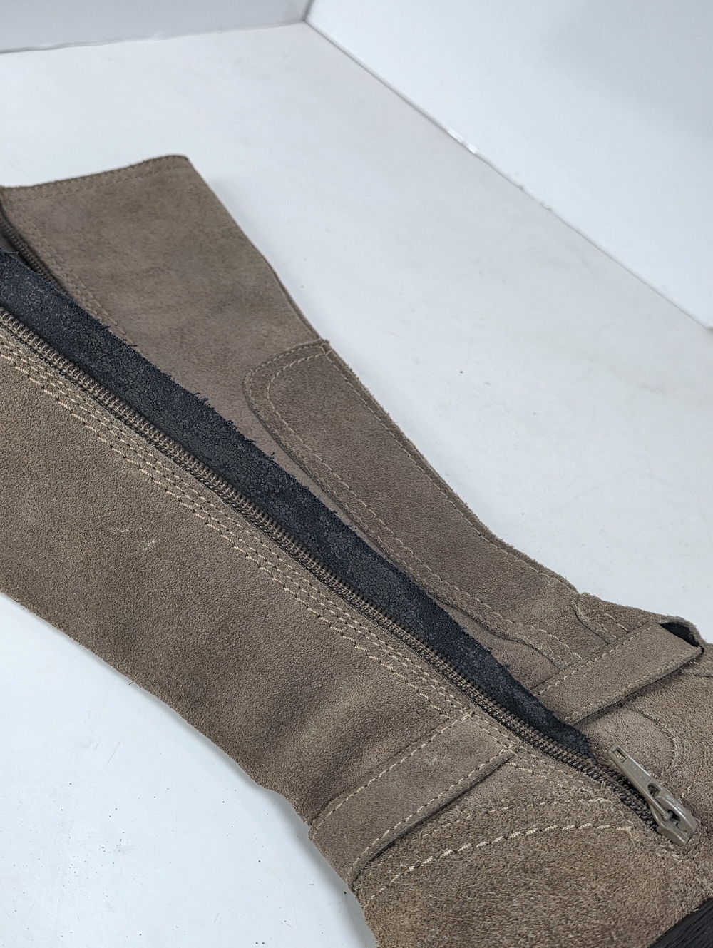 Clarks Derby Palace Suede Leather Tan Knee High Boots - Picture 15 of 15